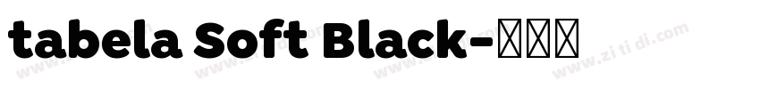 tabela Soft Black字体转换
